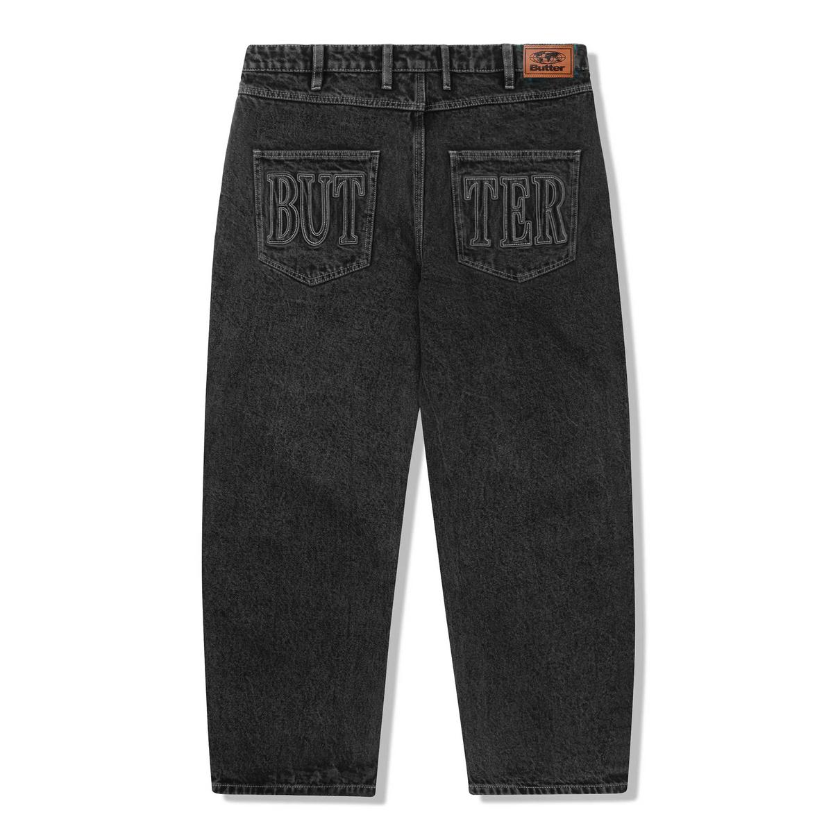 Applique Denim acid black