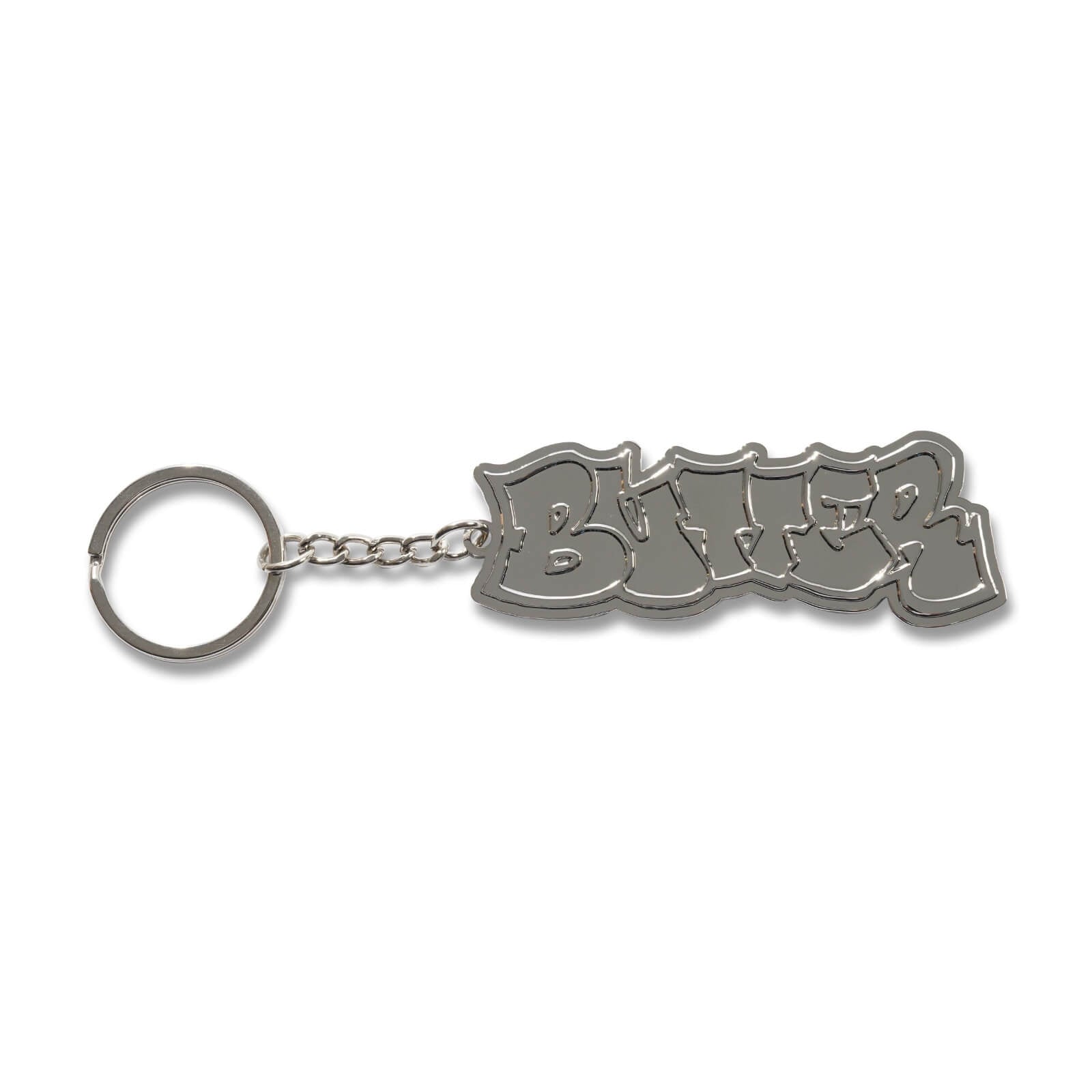 Perspective Metal Keychain Matte Silver