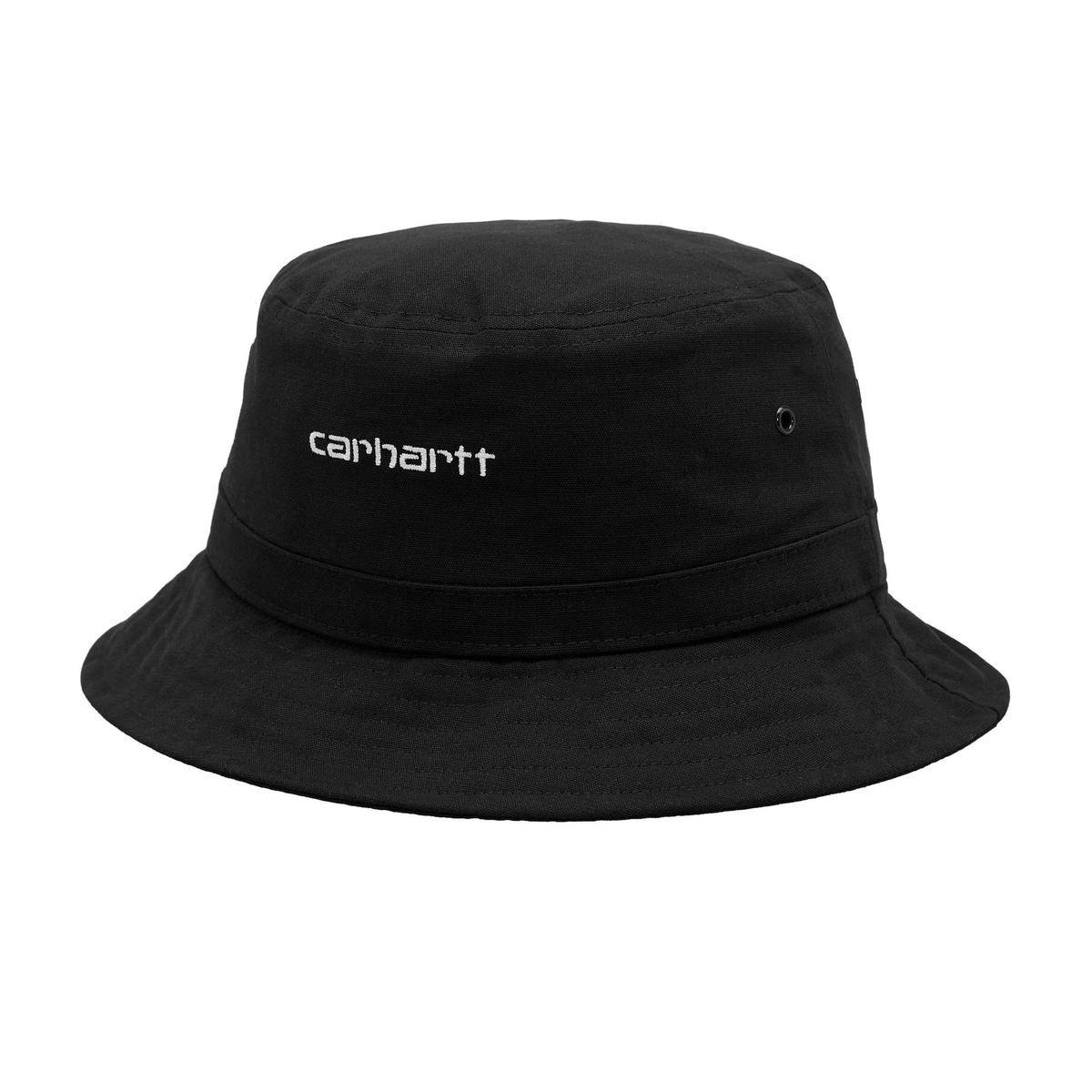 Script Bucket Hat Black White