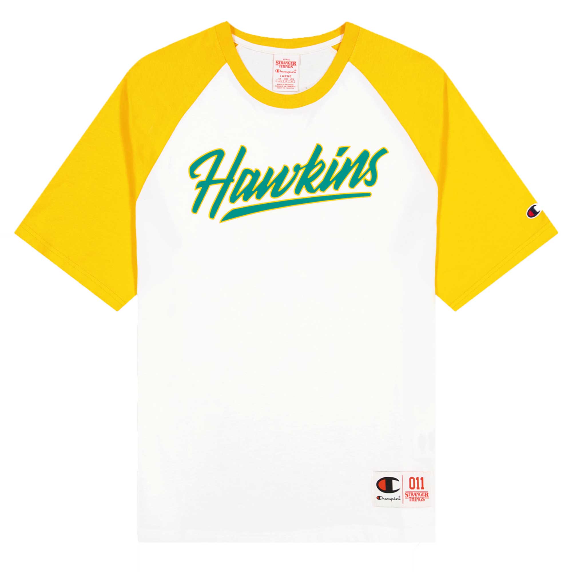 Stranger Things Hawkins RaglanWhite