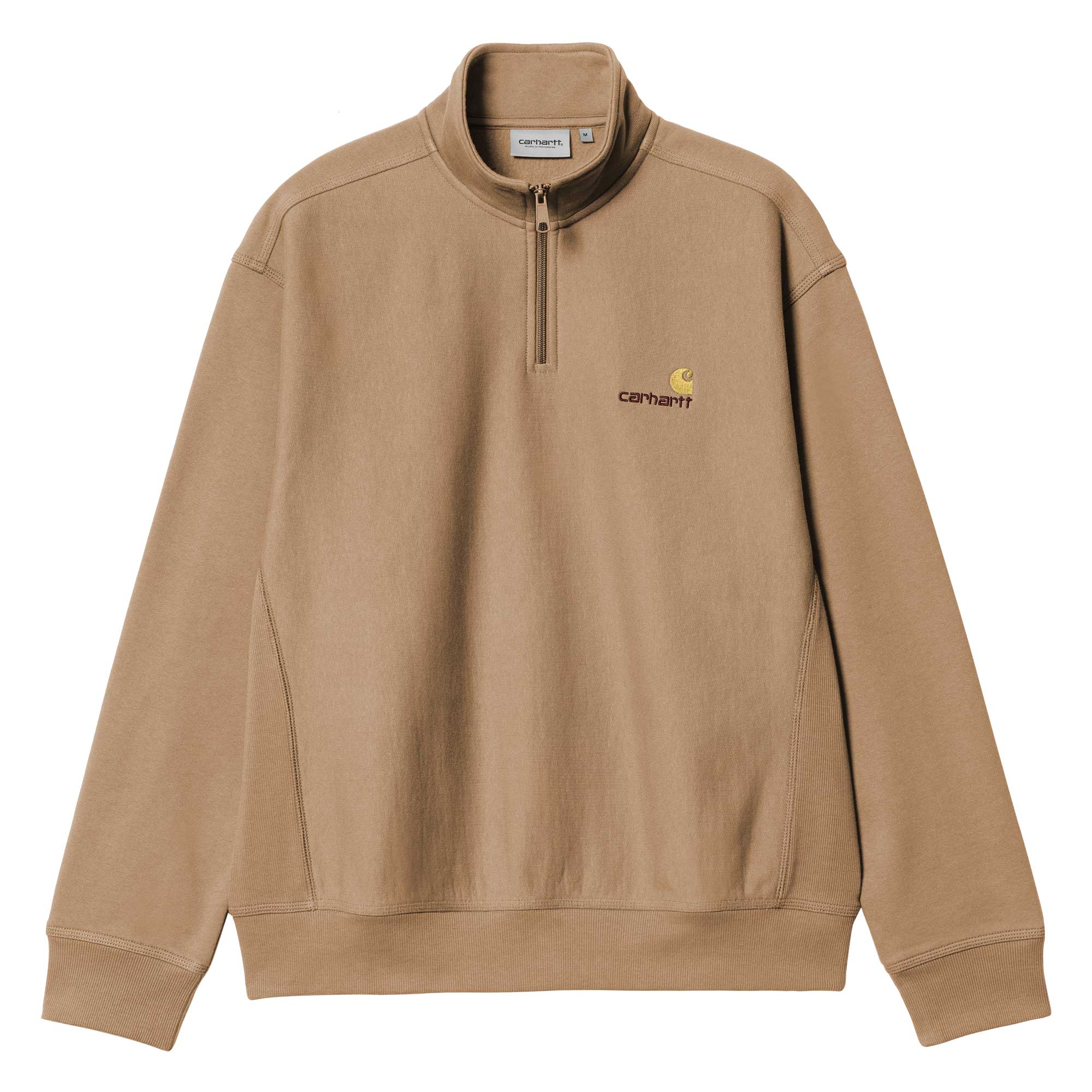 Half Zip SweatAmerican Script Peanut