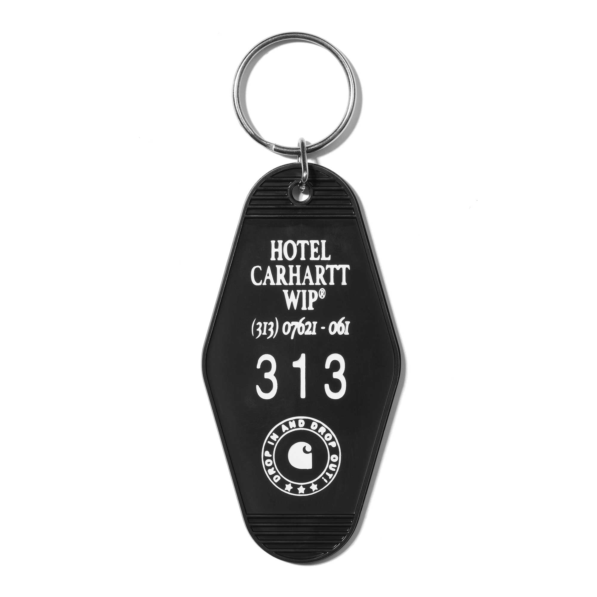 Keychain Hotel Keys Black White