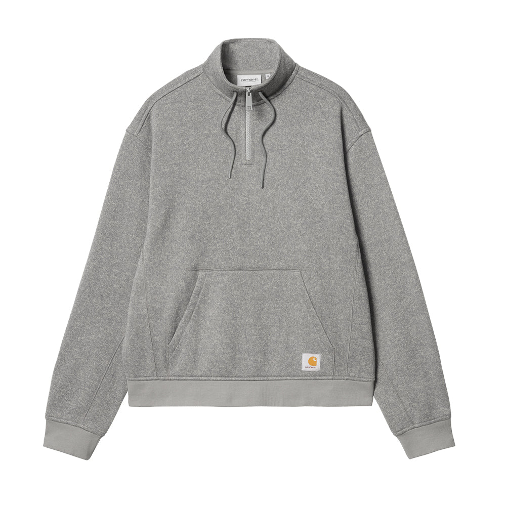 Luther Half Zip Sweat Misty Grey Heather